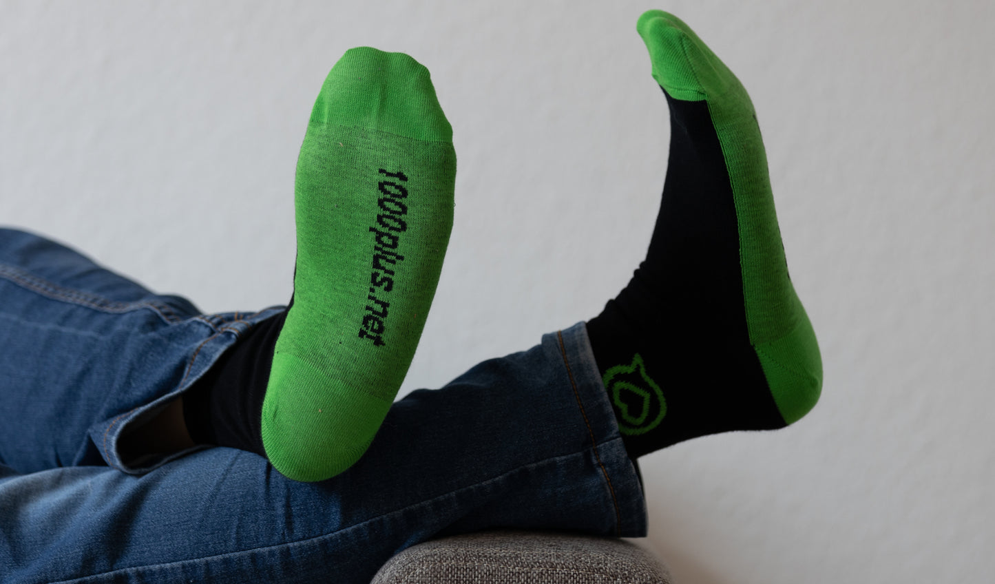 Die 1000plus-Socke – Die Dezente